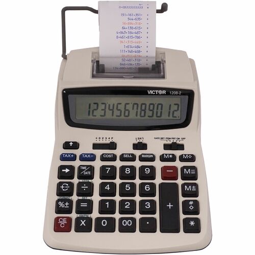 Calculator, Print, Dual Power, 12 Digit, Small