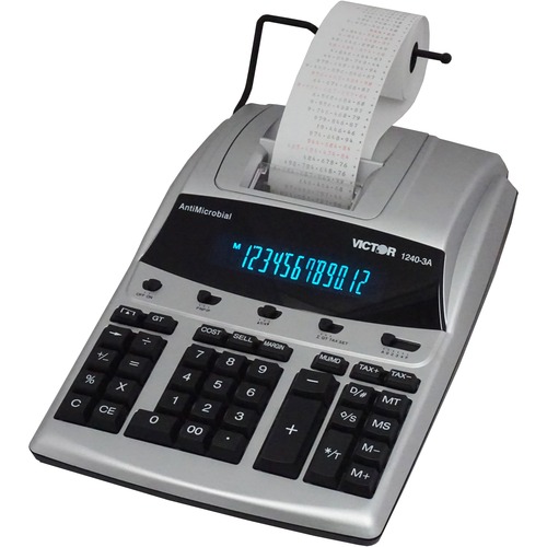 Calculator, Print, Comm, 2 Color, 12 Digit