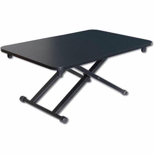 Laptop Riser, Height Adjustable, Melamine, 28-3/4"x18-1/2", Black