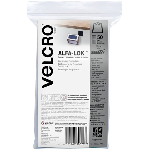 Fastener, Alfa-Lok 1" Sq 50/PK