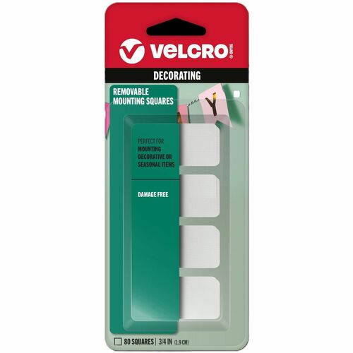 Mounting Tape, Removable, Squares, 3/4", WE 80/PK