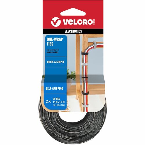 Fastener, 15" Straps, Ast 30/PK