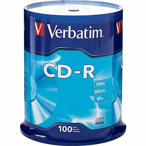Cdr, 700 MB, Branded 100/PK
