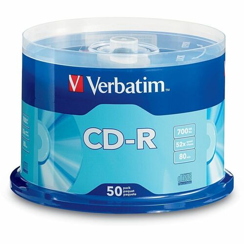 CDR, 52X/700MB, Clear Brand 50/PK
