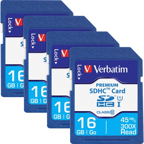 Card, Memory, Secure Digital High Capacity, Premium, 16GB 4/BX