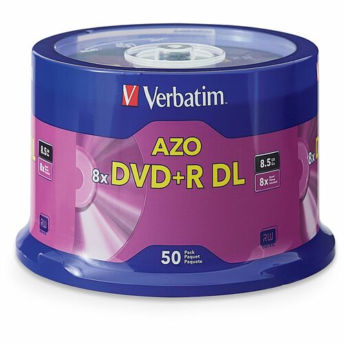 DVD+R, DL, 8.5 GB, 8X, Spindle 50/PK