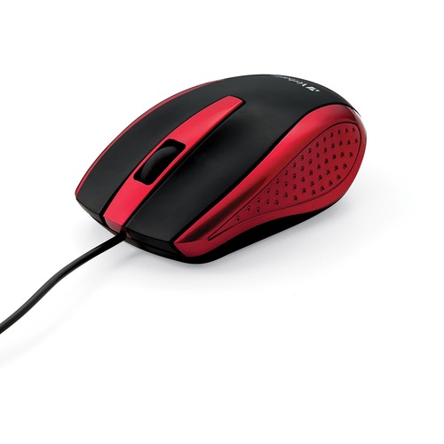 Mouse, Corded, Optical, Notebook, Red