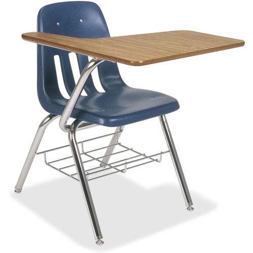 Chair Desk, Tablet Arm, Bookrack, 18-3/4"x31"x30-1/2", Be 2/CT
