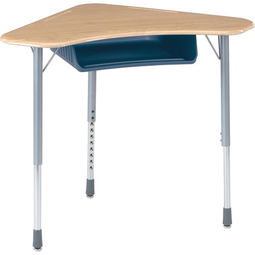 Desk, With Book Box, Boomerang, Plastic, 24-3/8"x36-3/4"x34", MPL 2/CT