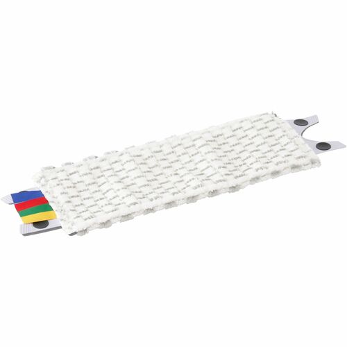 Mop Pad, Microfiber, Color-Coded Tags, 14" L