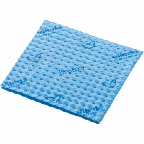 Microfiber Cloths, 13-3/4" x 14", Blue 25/PK