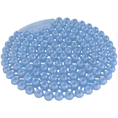 Urinal Screen, Linen Breeze, 6-3/5"x6-3/5"x1/4", Blue 10/BX