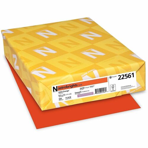 Paper, Astrobrit, 24#, Orbit Orange 500/RM