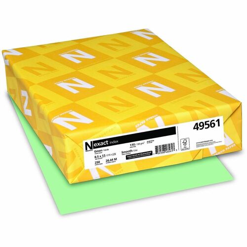 Paper, Letter, 110#, Green 250/PK