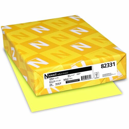 Paper, Vellum Bristol, 67#, Yellow 250/PK