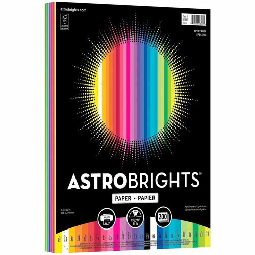 Astrobrights Spectrum 24 lb 200/PK