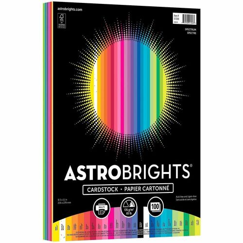 Astrobrights Spectrum 65 lb 100/PK