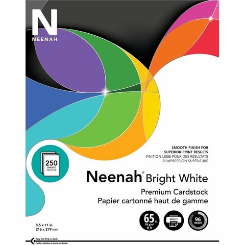 Paper, 65#, 8.5x11, Bright White 250/PK