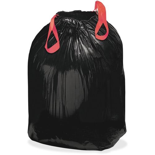 Liner, Trash, Drawtape, Black 200/CT