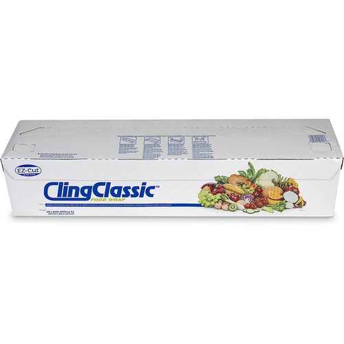 Prof Grade Plastic Food Wrap, 24" x 2000 Foot, Clear