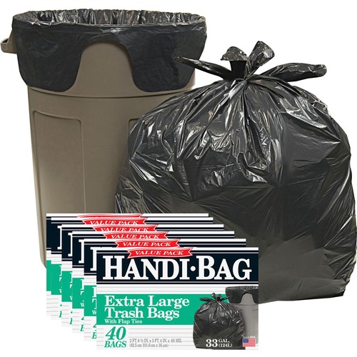 Liner, 33 Gallon, Black, 40/BX 6/CT