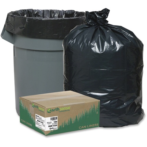 Liner, 43x47, 2.0 Mil, Black 100/CT