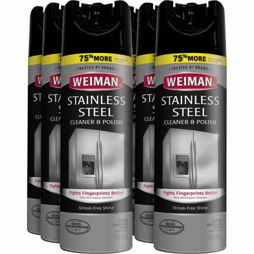 Cleaner, Stainless Steel, Aerosol, 17oz 6/CT