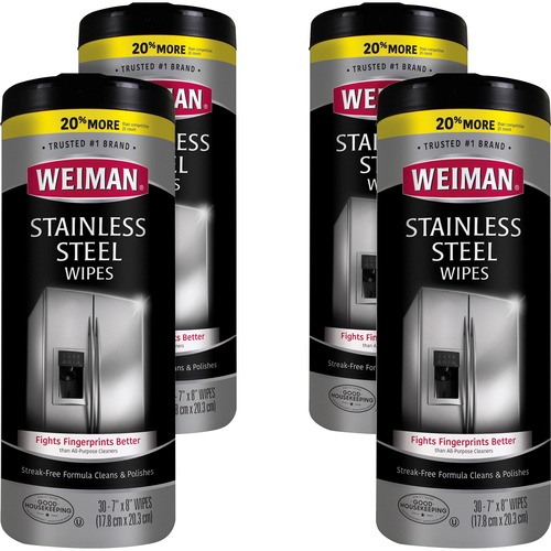 Wipes, Stainless Steel, 7 x 8 4/CT