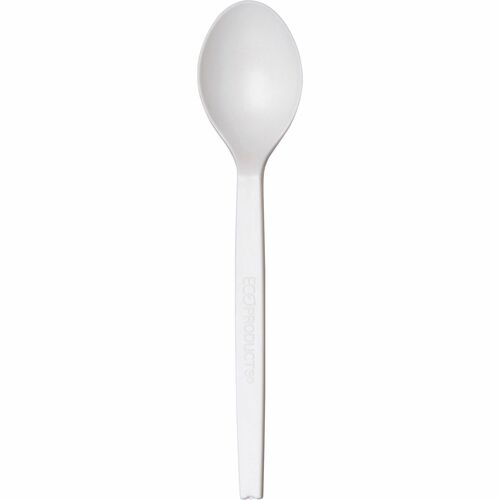Spoons, Plant Starch, 7" L, Natural White 50/PK