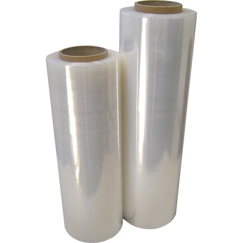 Pallet Wrap, Hand Application, Poly, 80 Gauge, 18" x 1500', Clear 4/CT