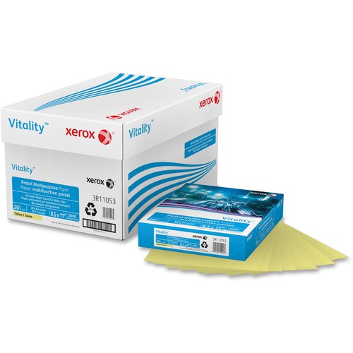 Paper, Xerox, 20#, Letter, Yellow 500/RM