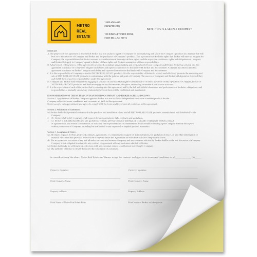 Paper, Dig, Carbonless, 2-Part 2500/CT