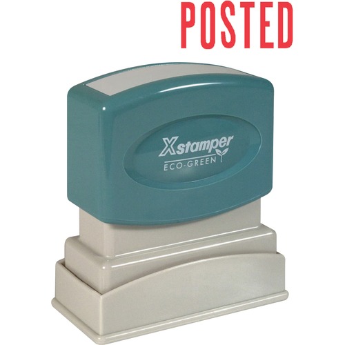 Stamp, Pre-Inked, Posted, Red