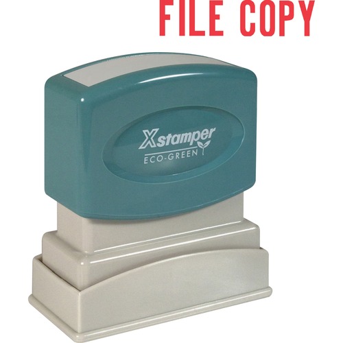 Stamp, Pre-Inked, File Copy, Red