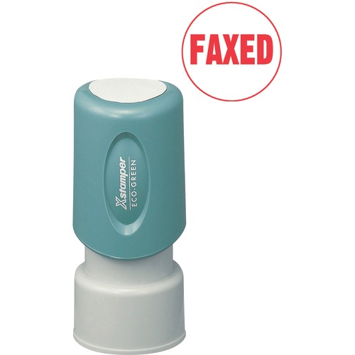 Stamp, Round, 5/8", Faxed, Rd