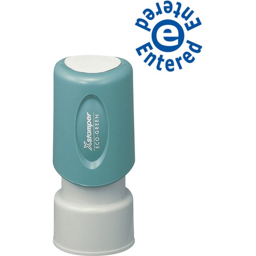 Stamp, Round, 5/8", Entered, Be