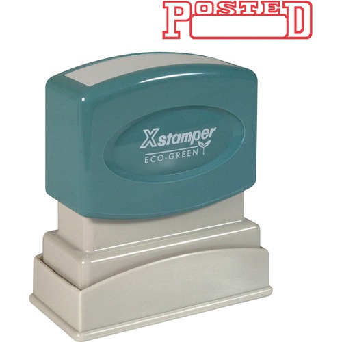 Stamp, With Datebox, Posted, Red