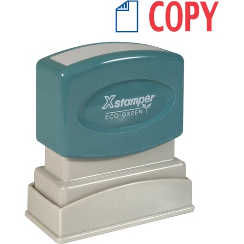 Stamp, Pre-Inked, Copy, Blue/Red