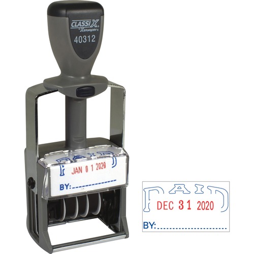 Stamp, Self-Inking, Message, 10 Year, Paid