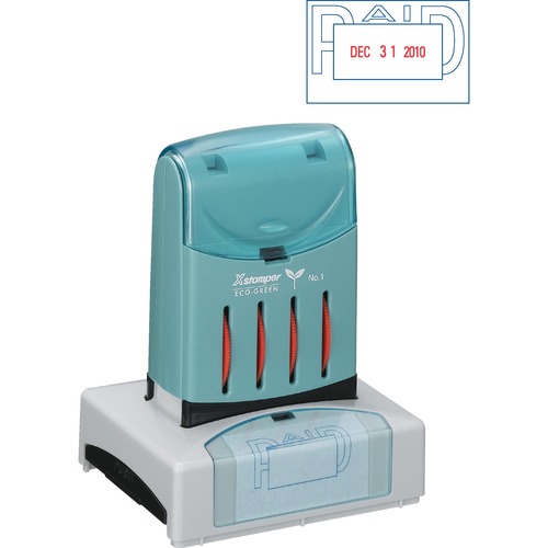 Stamp, Versadater, Paid, Red/Beige
