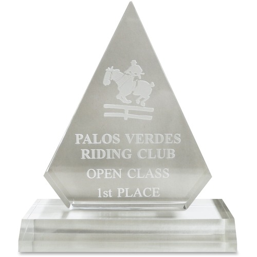 Pinnacle Acrylic Award, 4" x 5-3/4", Ast