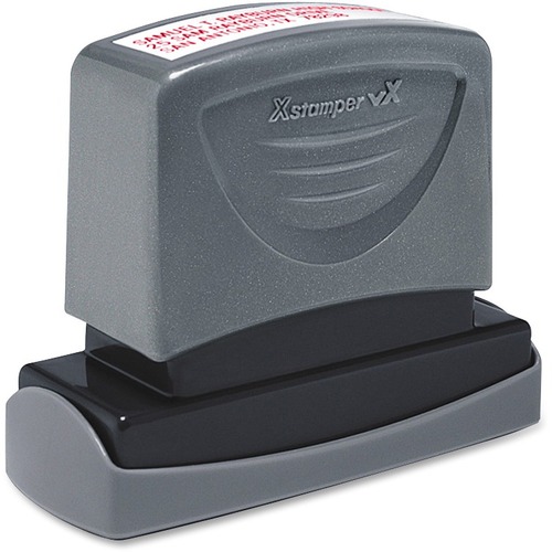 Message Stamp, Pre-Inked, 5/8" x 2-7/16", 1-5 Lines, 32 Characters