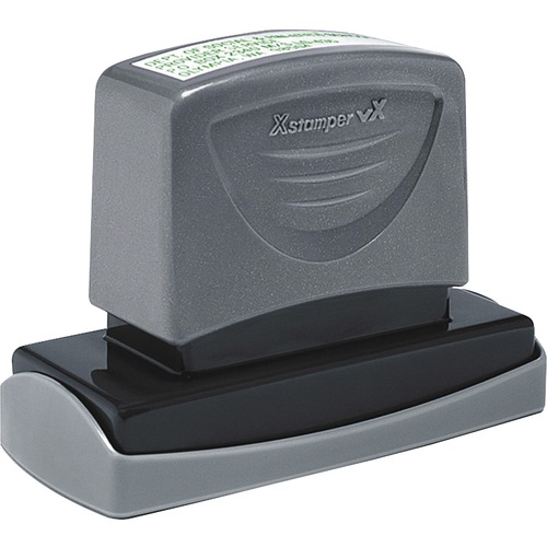 Message Stamp, Pre-Inked, 7/8" x 2-3/4", 1-6 Lines, 37 Characters