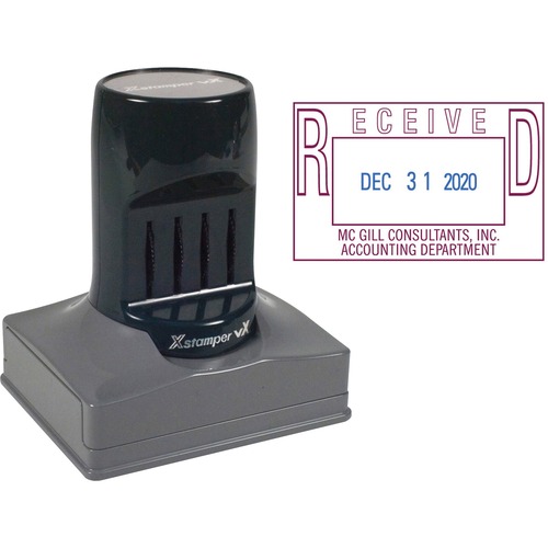 Stamp, Date, VX, Pre-Ink, 1.3x2