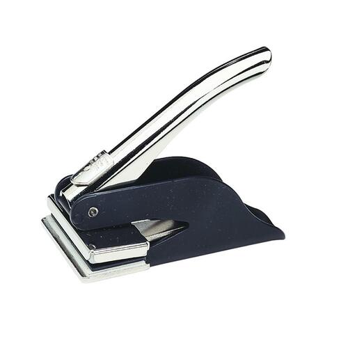 Embosser, Pocket, 1" x 2", Black/Silver