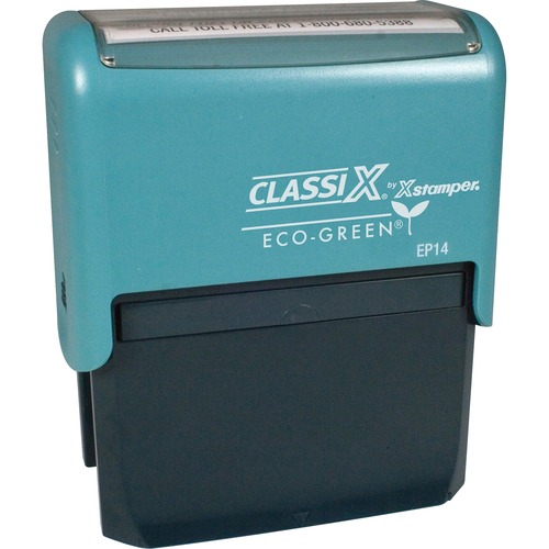 Self-Inking Message Stamp, 1-10 Line, 1-7/16"x2-15/16", 40 Character, Black