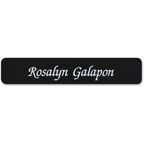 Designer Nameplate, Replacement Only, No Frame, 2" x 10", AST