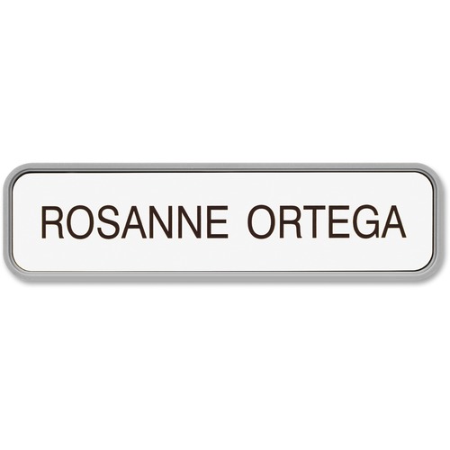 Designer Wall/Door Sign, 2" x 8", Gray Frame