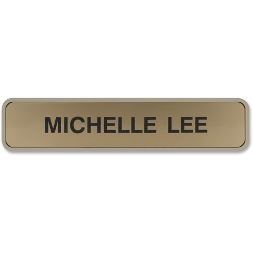 Designer Sign, 2" x 10", Almond Frame