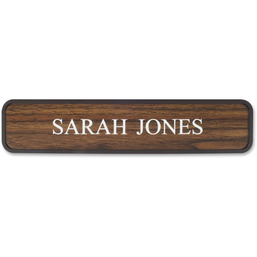 Designer Sign, 2" x 10", Brown Frame